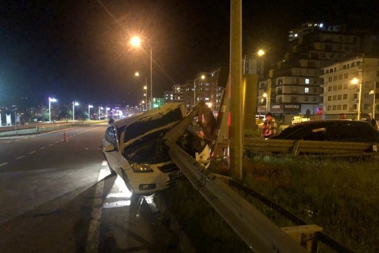 Rize'de feci kazada mucize kurtuluş