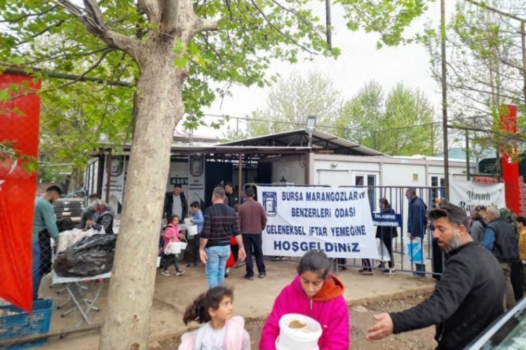 Bursa Marangozlar Odası iftar bereketini İslahiye'ye taşıdı