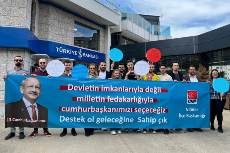 CHP Bursa Nil&uuml;fer İl&ccedil;e Başkanlığı ve Milletvekili adayları bağış kampanyası i&ccedil;in buluştu