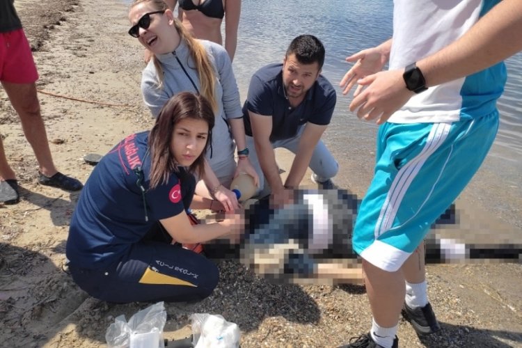 Aydın'da denize giren yaşlı kadın boğuldu