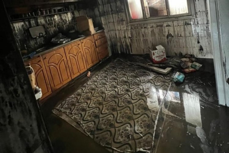 Kocaeli'nde bayram temizliği yapılan apartman dairesinde yangın