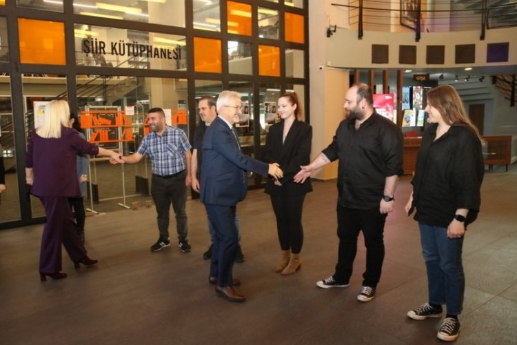 Nil&uuml;fer Belediyesi &ccedil;alışanları, Ramazan Bayramı erken kutladı