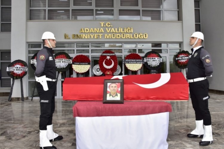 Adana'da şehit d&uuml;şen polis i&ccedil;in t&ouml;ren d&uuml;zenlendi