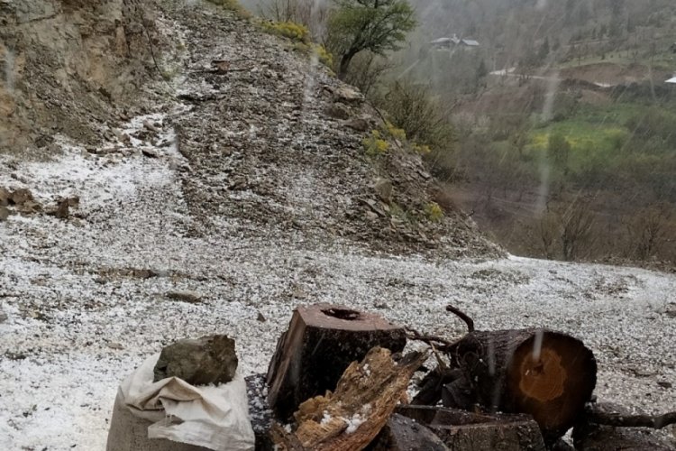 Adana'da şiddetli sağanak ve dolu yağışı etkili oldu