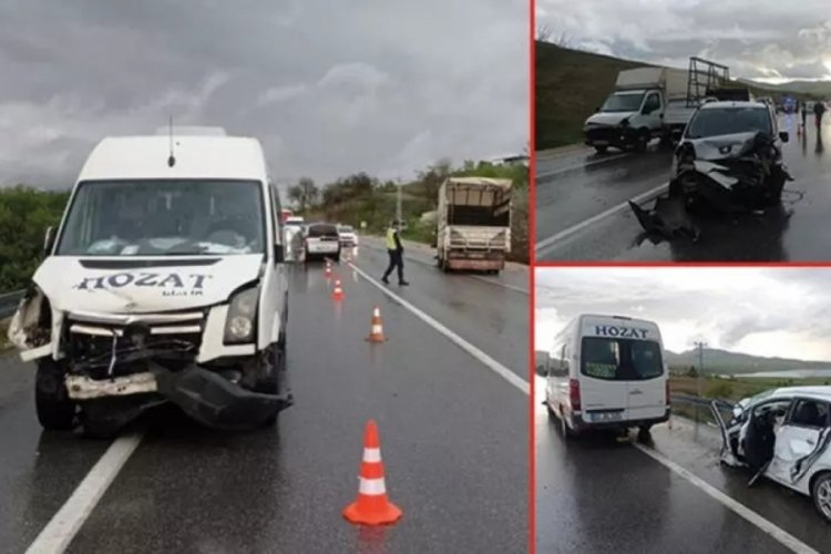 Elazığ'da zincirleme trafik kazası: &Ouml;l&uuml; ve yaralılar var