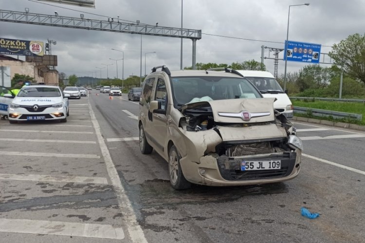 Samsun Bafra'da trafik kazası