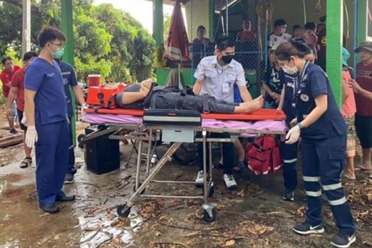 Tayland'da şiddetli fırtına ve dolu: 1 &ouml;l&uuml;