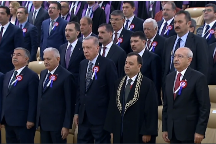 AYM t&ouml;reninde gergin anlar! Erdoğan ve Kılı&ccedil;daroğlu karşı karşıya