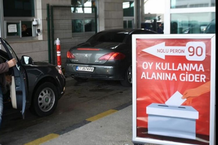 Edirne'deki sınır kapılarında sandıklar kuruldu