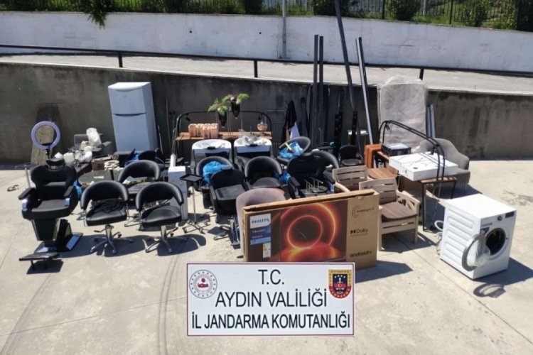 Aydın'da kuaf&ouml;rden 40 bin TL değerinde sa&ccedil; boyası &ccedil;aldılar