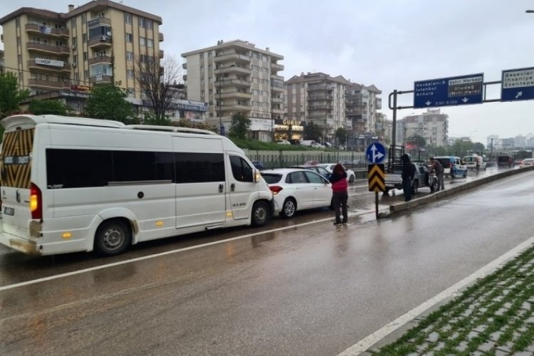 Bursa'da&nbsp;zincirleme kaza!