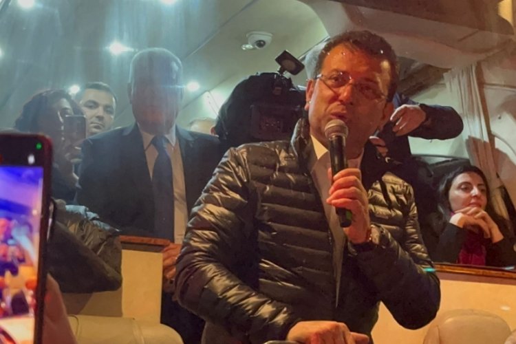 İmamoğlu, G&ouml;r&uuml;kle'de gen&ccedil;lere seslendi