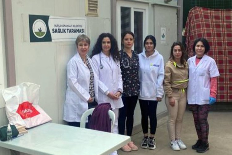 Bursa Osmangazi'den deprem b&ouml;lgesinde sağlık taraması
