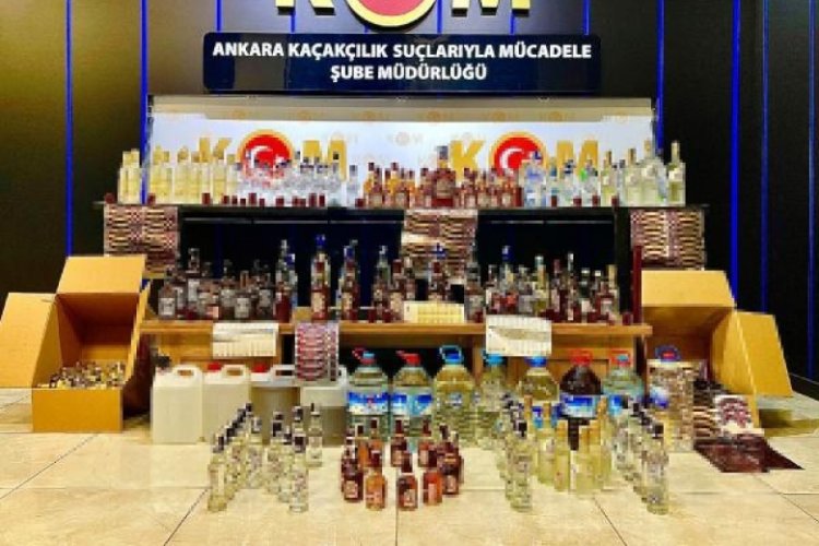 Ankara'da 'ka&ccedil;ak i&ccedil;ki' operasyonu; 3 kişi g&ouml;zaltına alındı
