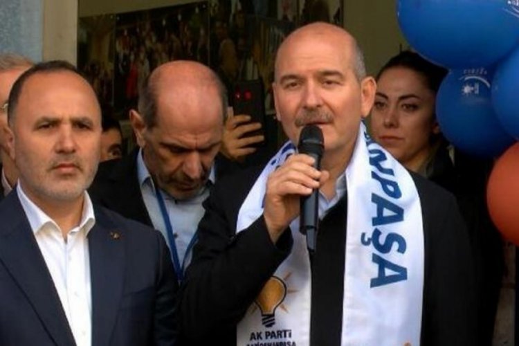 Bakan Soylu, İstanbul'da se&ccedil;im irtibat b&uuml;rosu a&ccedil;ılışını yaptı