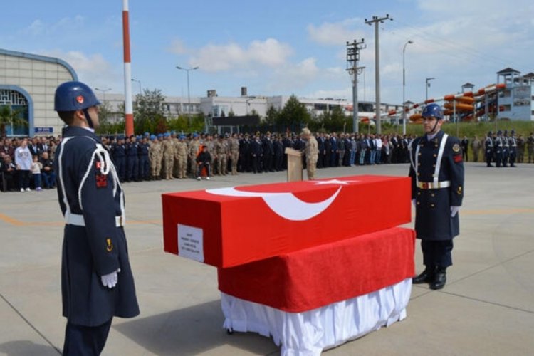 Şehit astsubay Mehmet G&uuml;nd&uuml;z, memleketine uğurlandı