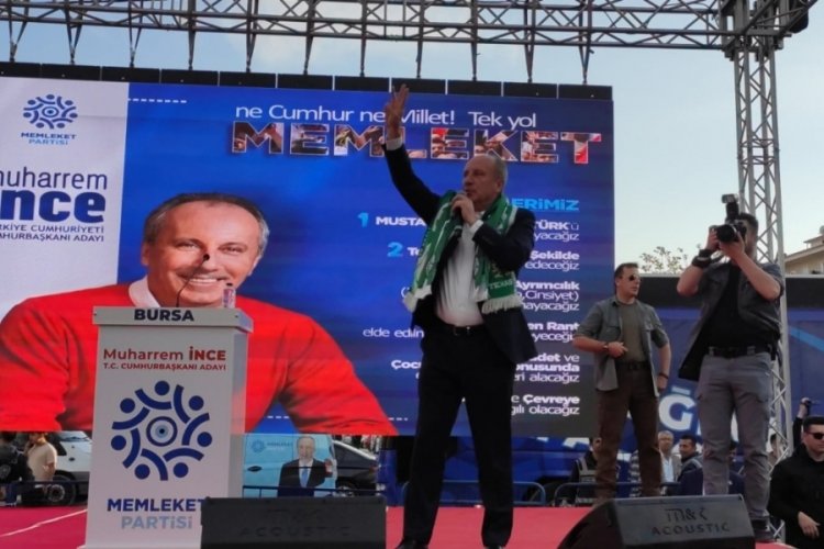 Bursa'da Muharrem İnce izdihamı&nbsp;