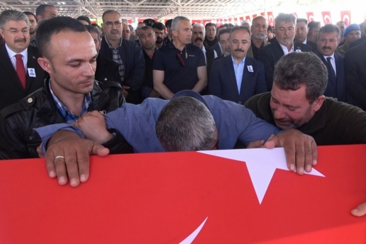 Şehit polis memuru Resul Barut&ccedil;u, Osmaniye'de toprağa verildi