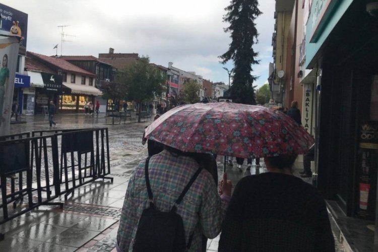Edirne'de sağanak yağış