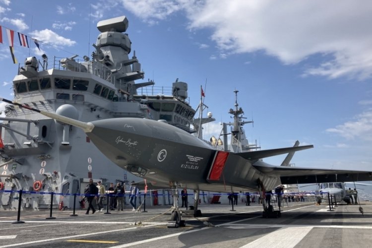 İzmir'de TCG Anadolu'nun i&ccedil;eriden g&ouml;r&uuml;nt&uuml;leri yayınlandı