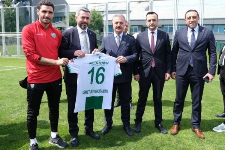 İsmet B&uuml;y&uuml;kataman'dan Bursaspor'a ziyaret
