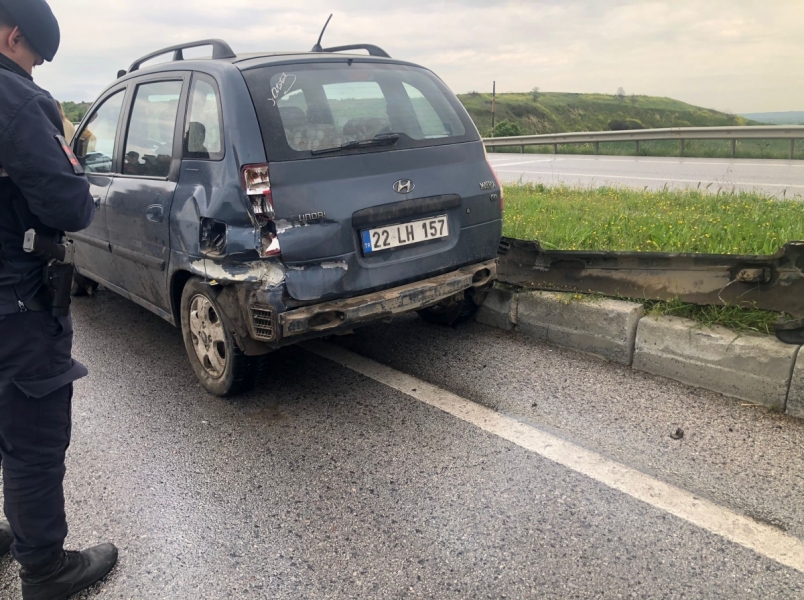 Edirne'de trafik kazası: 2 yaralı