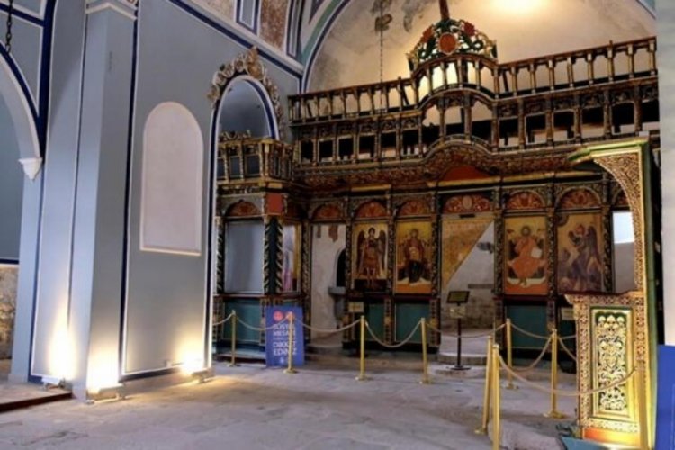 Aya Eleni Kilisesi'nde T&uuml;rk&ccedil;e ibadet yapıldığı ortaya &ccedil;ıktı
