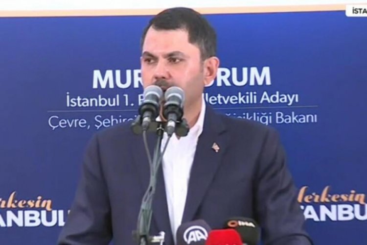 Bakan Kurum a&ccedil;ıklamalarda bulunuyor