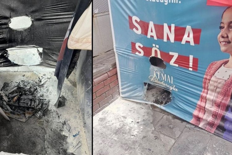 CHP'nin Ortak&ouml;y'deki se&ccedil;im standına saldırı