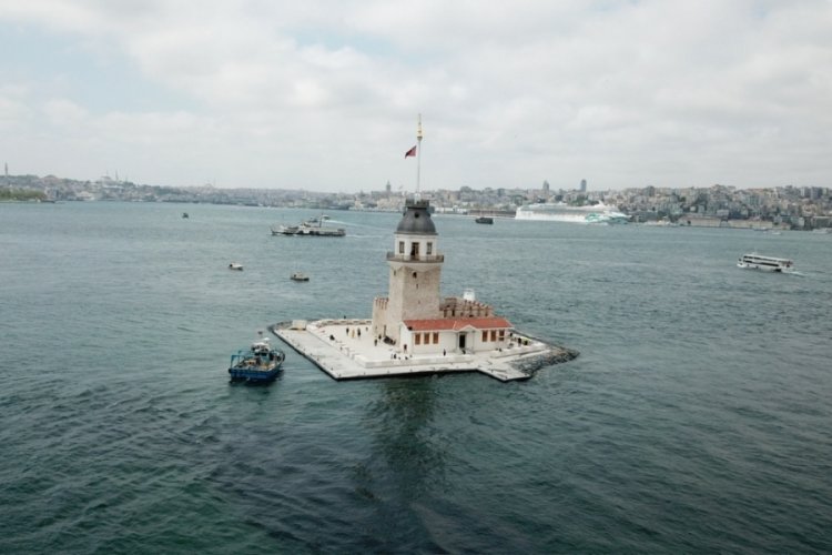 Kız Kulesi'nde restorasyon &ccedil;alışmalarında sona gelindi