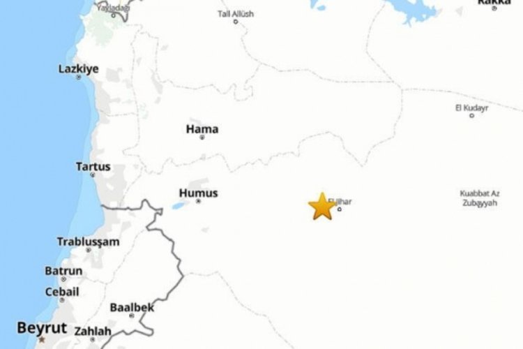 Suriye'de 4.3 b&uuml;y&uuml;kl&uuml;ğ&uuml;nde deprem