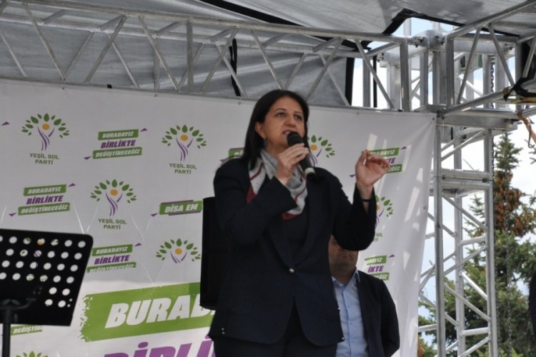 HDP Eş Genel Başkanı Buldan, Kars'ta Kılı&ccedil;daroğlu'na oy istedi