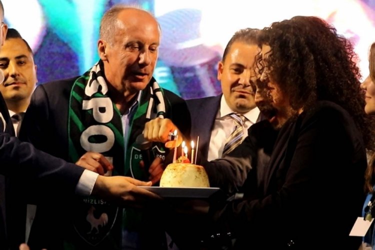 Muharrem İnce'ye Denizli'de s&uuml;rpriz doğum g&uuml;n&uuml; kutlaması
