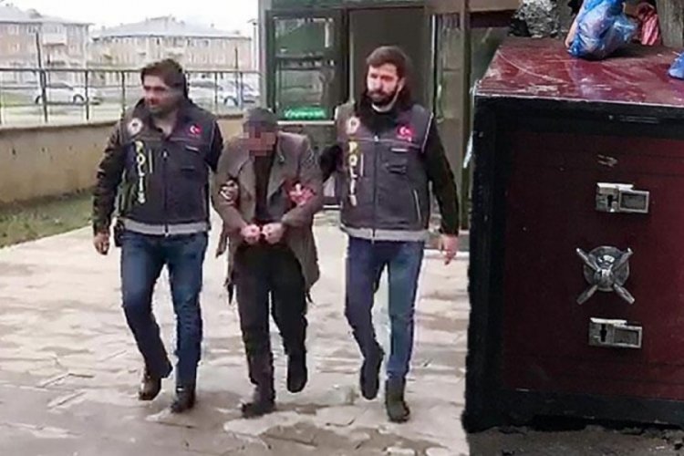 Erzurum'da işyerine kadın kıyafeti ile girip &ccedil;elik kasayı &ccedil;aldı!