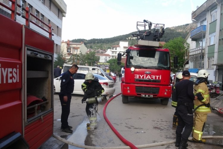 Tokat'ta depo yangını