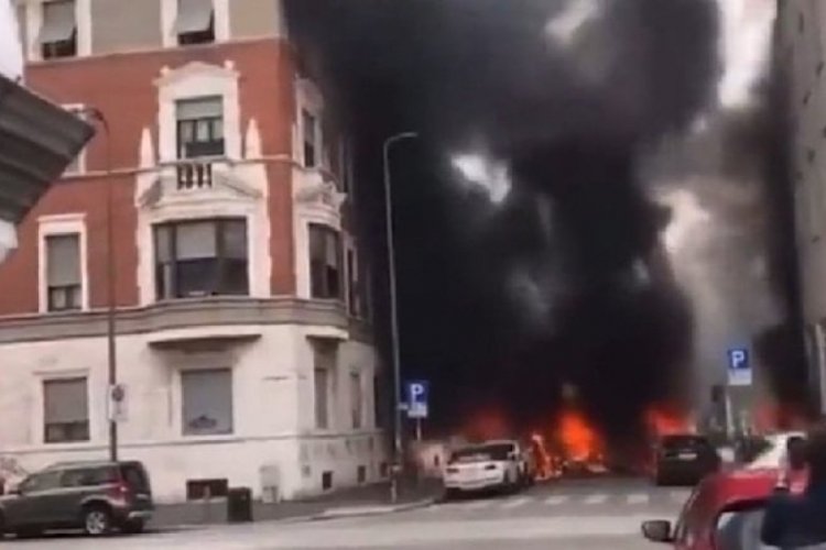 Milano'da şiddetli patlama