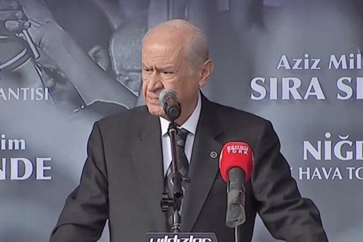 Devlet Bah&ccedil;eli Tokat'ta konuşuyor