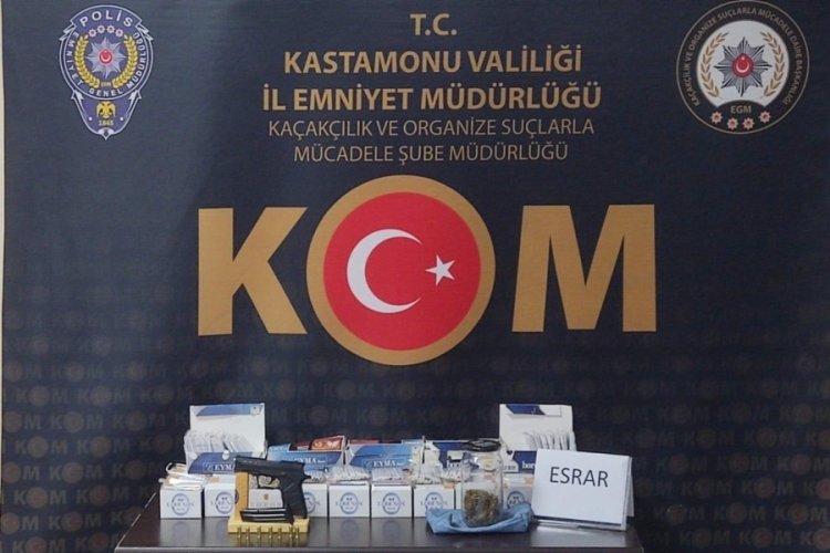 Kastamonu'da uyuşturucu operasyonu