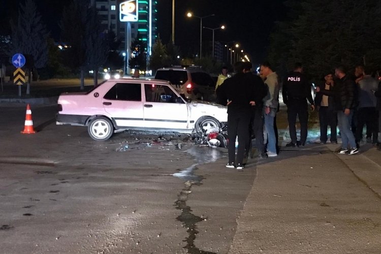 Konya'da otomobil ile motosiklet &ccedil;arpıştı: 1 &ouml;l&uuml;