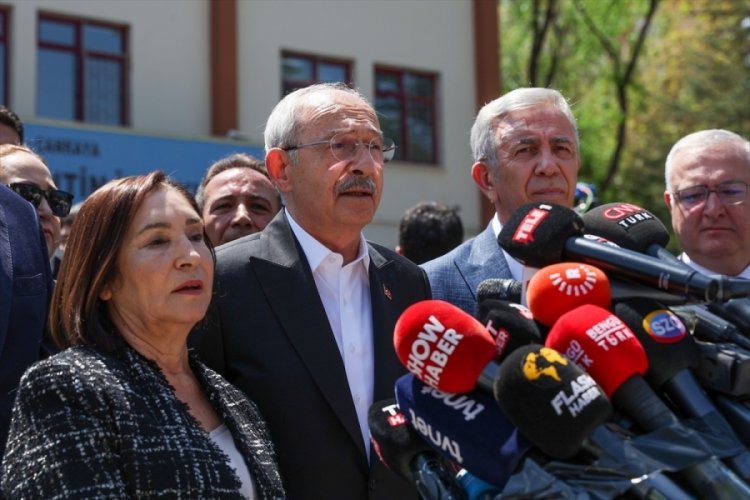 Kılı&ccedil;daroğlu, partisinin genel merkezine ge&ccedil;ti