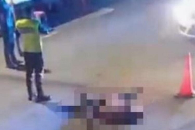 Eşinin kal&ccedil;alarına laf atan kişiye dehşeti yaşattı!