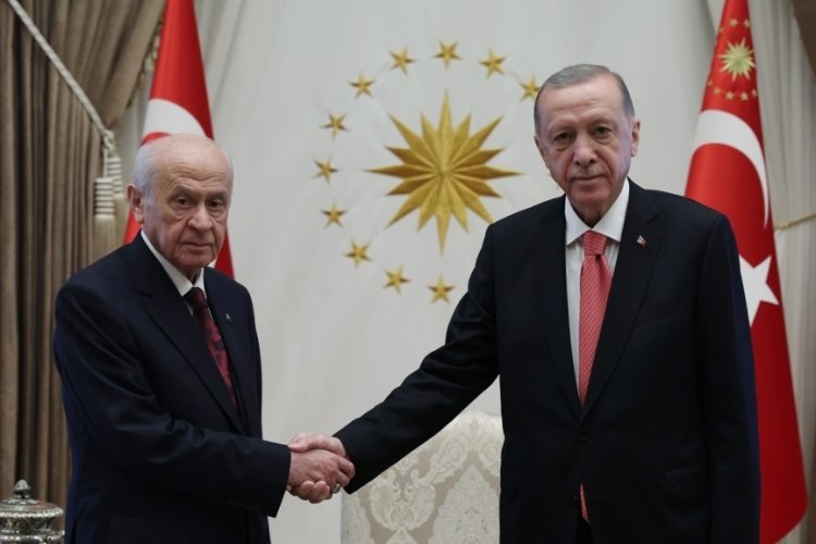Cumhurbaşkanı Erdoğan, Bah&ccedil;eli'yi kabul etti