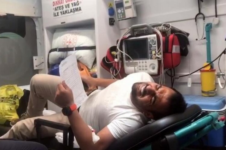 TBMM Başkanı, pusulaları ambulansla teslim eden sandık başkanını tebrik etti