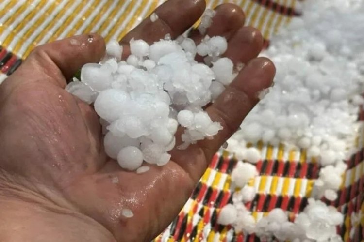 Yozgat'ta dolu yağdı