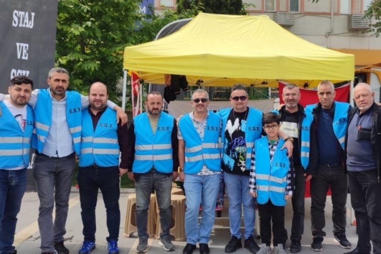 Bursa'da staj mağdurları sokağa indi