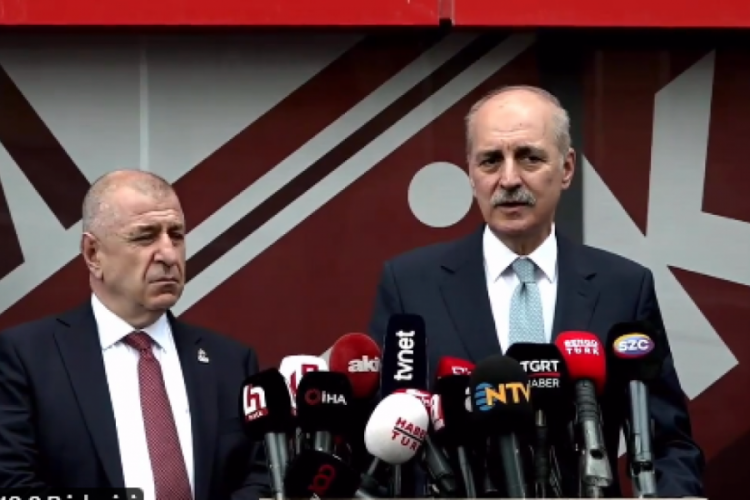 &Uuml;mit &Ouml;zdağ, Numan Kurtulmuş ile basın a&ccedil;ıklaması yaptı