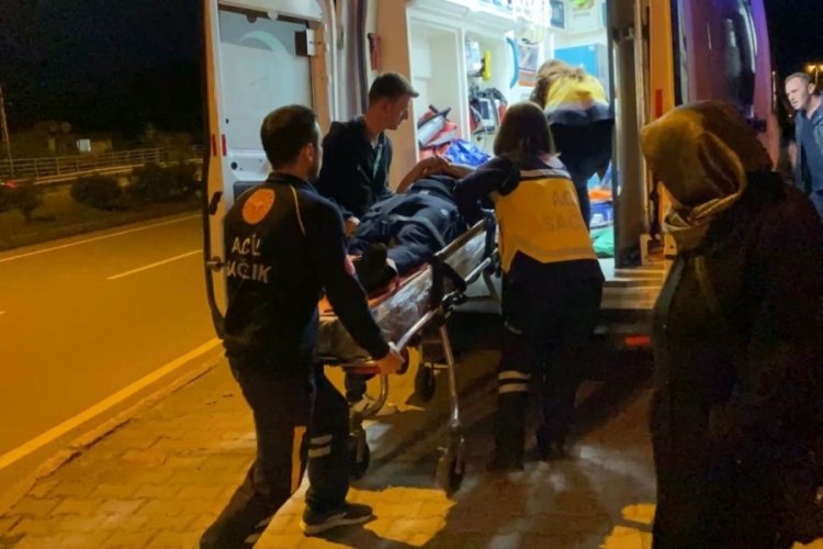 Sinop'ta otomobil ormanlık alana d&uuml;şt
