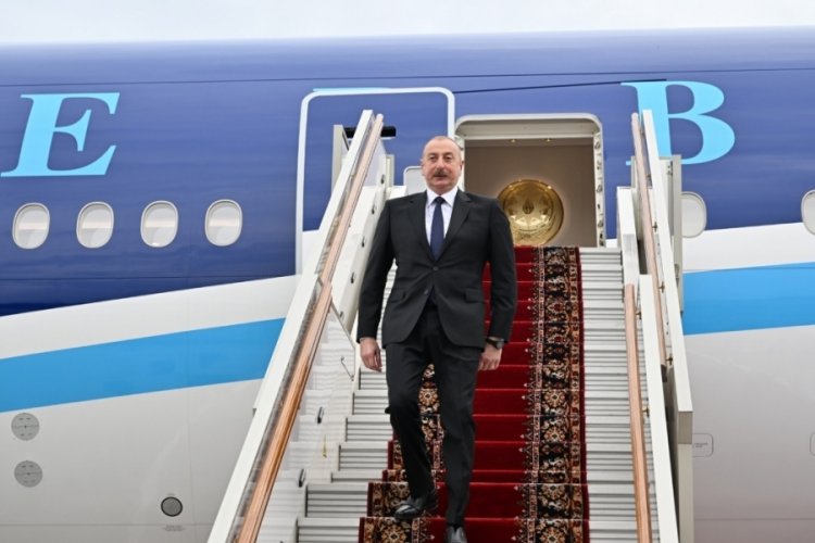 Azerbaycan Cumhurbaşkanı Aliyev, Moskova'ya gitti