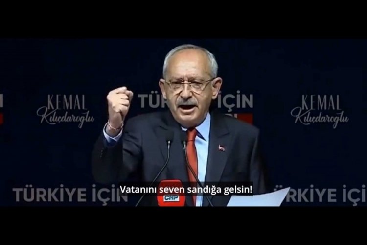 Kılı&ccedil;daroğlu sığınmacı sorunu ile ilgili video paylaştı
