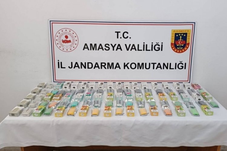 Amasya'da jandarmadan elektronik sigara operasyonu